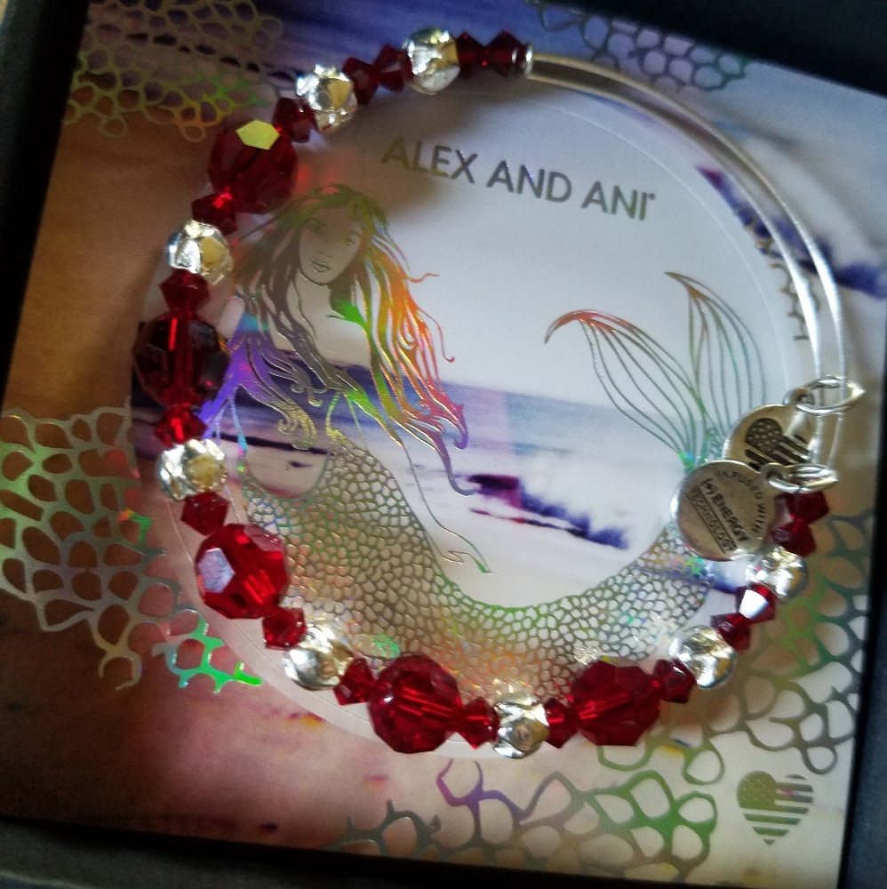 Alex and Ani Poppy Swarovski Crystal